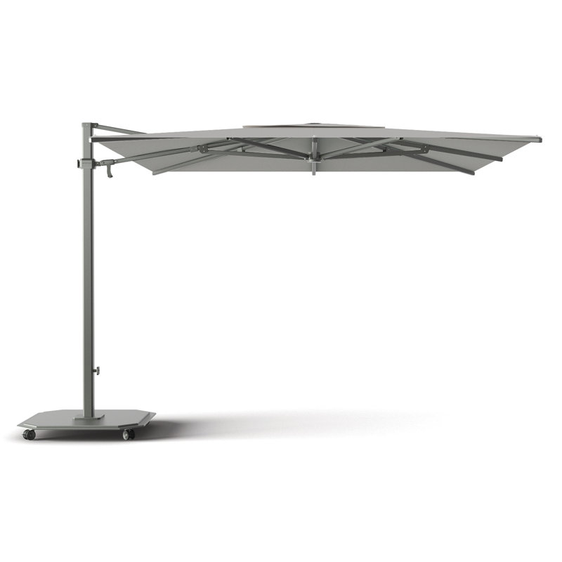 216'' W Sunbrella® Cantilever Umbrella, Charcoal, Natté Gray Chiné