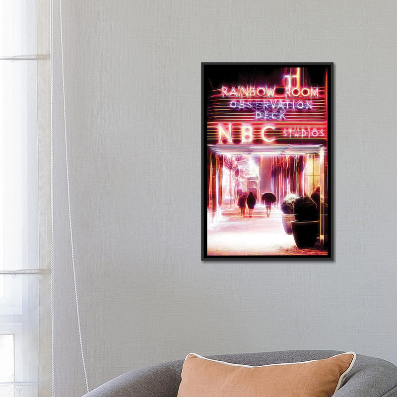 «Rainbow Room», impression sur toile, H 26 po x l 18 po x P 1,5 po, Pas de tapis, Toile tendue
