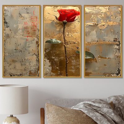 Messines - ensemble d'art mural rose