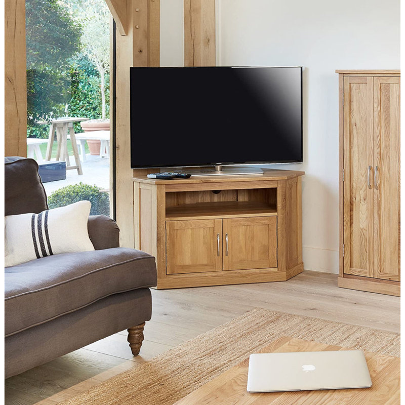Arlinda Unfinished Corner TV Stand for TVs up to 50"