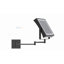 Miroir de maquillage mural rechargeable avec lumières, miroir de coiffeuse grossissant 1X / 10X à double face avec éclairage 3 couleurs, écran tactile à intensité variable, bras rotatif à extension à 360 ° (chrome poli)-686560281