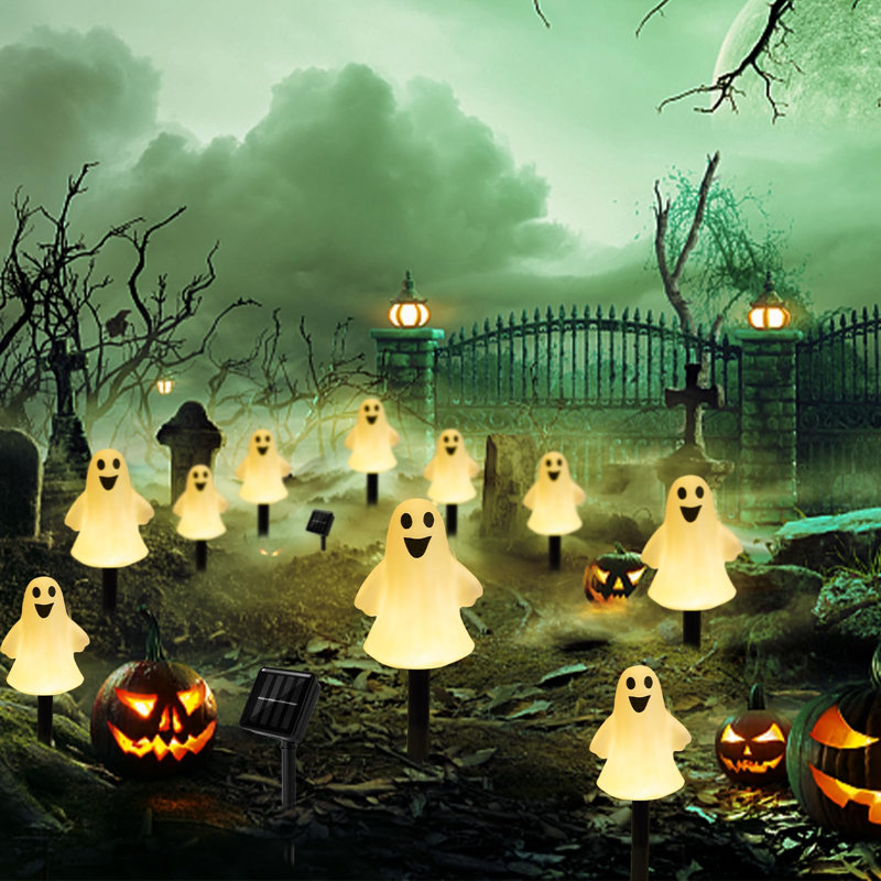Décorations solaires pour allées de fantômes d'Halloween
