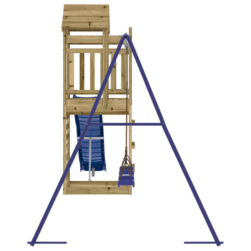 Galyon Freeport Park 185cm D Outdoor Solid Wood Playhouse, Green