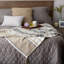 Jeté en coton à imprimé chevrons-407134552