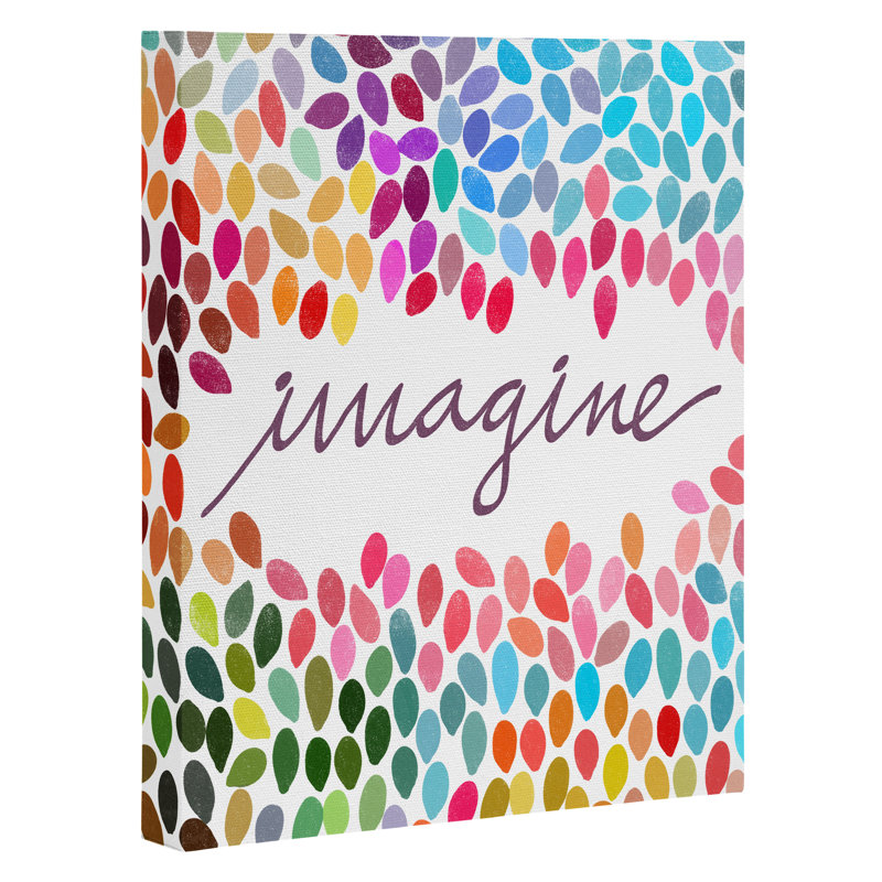 Imagine 1 Wrapped Canvas Graphic Art on Canvas, 20" H x 16" W x 1" D