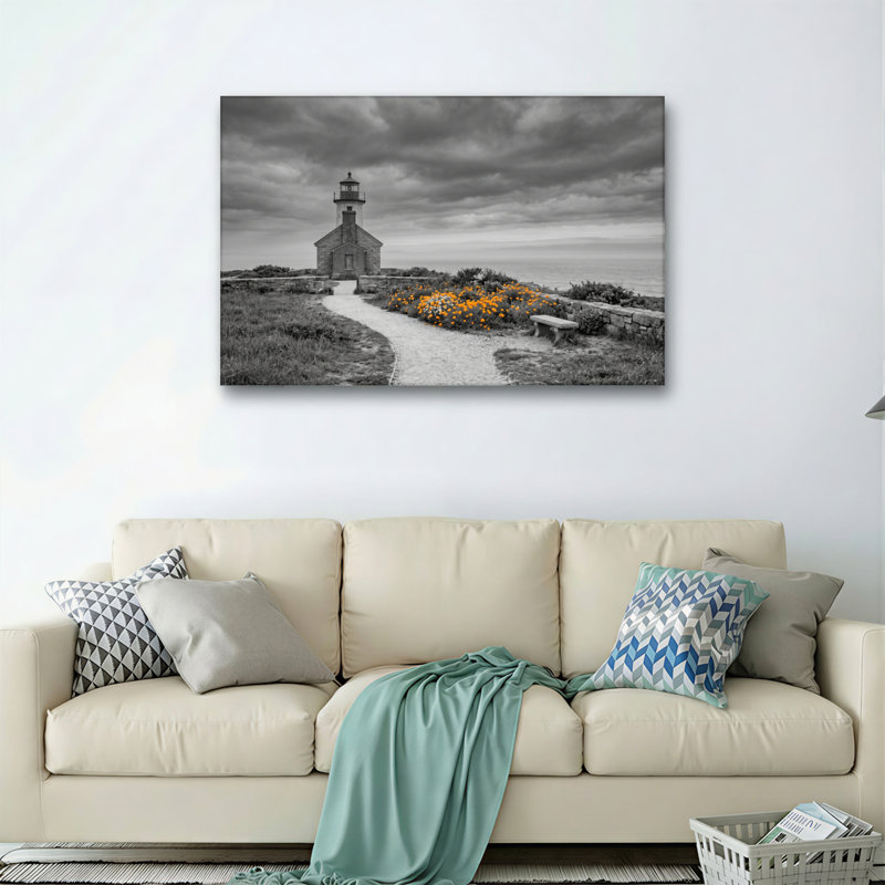 "Phare de jardin", reproduction d'art sur toile, ensemble de 1, 18"H x 24"W, Wrapped Canvas