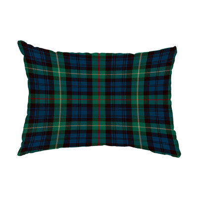 Plaid Outdoor Reversible Throw Pillow