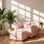 Fauteuil modulaire contemporain avec repose-pieds avec rangement Aurelia