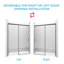 Porte de douche coulissante semi-sans cadre l 56 à 60 po x H 74 po, verre trempé clair de 1/4 po (6 mm), fini noir mat, largeur réglable - aucune découpe requise