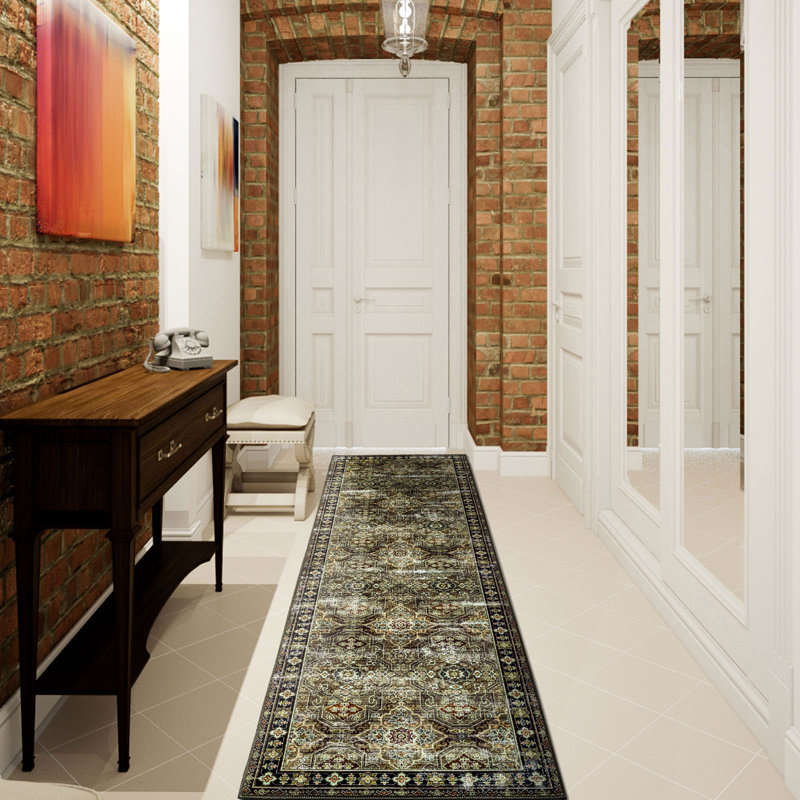 Tapis oriental BAOLA, Tapis de couloir 2 pi 6 po x 9 pi