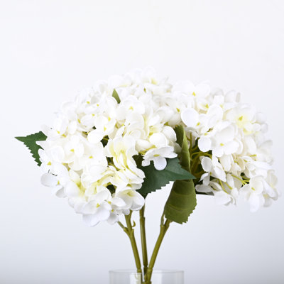 Artificial Hydrangea Flowers Hydrangeas With Stems Real Touch Suitable For Home Wedding Party Festival Outdoor Table Centerpiece Decoration