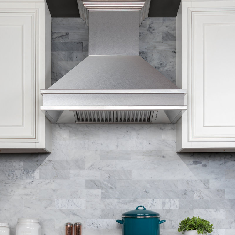 ZLINE 30" Designer Series Ducted Wall Mount Range Hood in Fingerprint Resistant Stainless Steel (8656S-30)