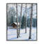 «Snowy Cabin Through Birch», art de la giclée encadrée par Kevin Daniel-1763193196-1763193198