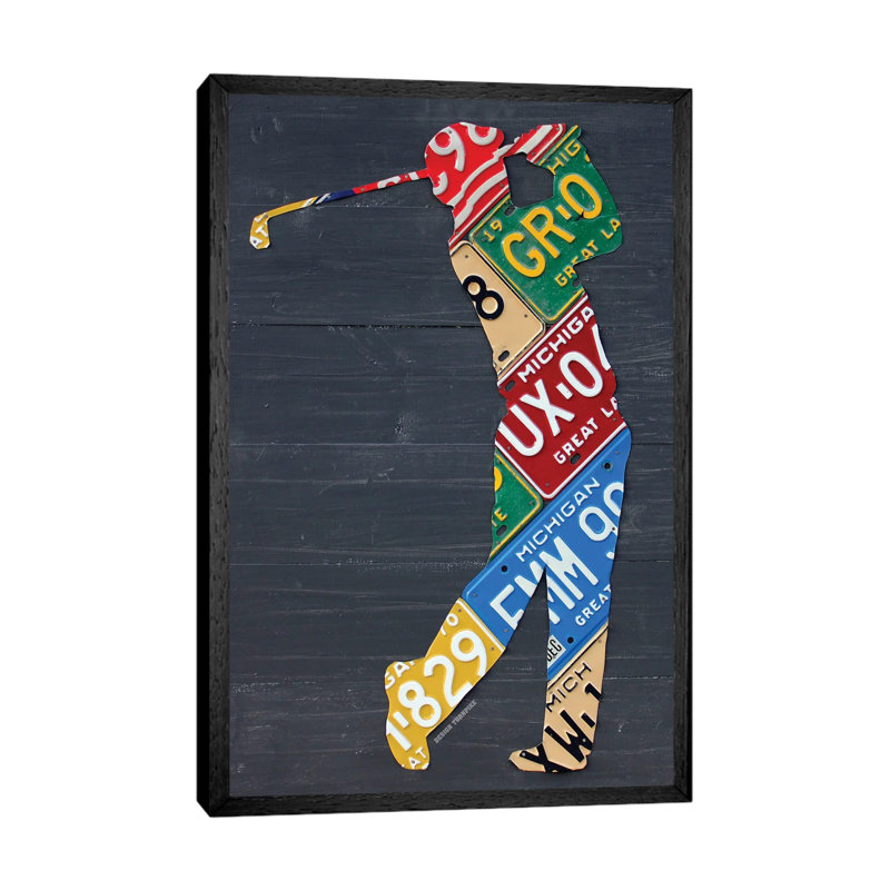 1 Piece Wall Art on Canvas, 66.04cm H x 45.72cm W x 3.81cm D, Black Framed