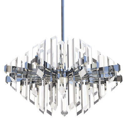Facets Chandelier - Polished Chrome