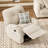 Modern Chenille Swivel Rocking Beige Recliner-591923571