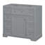 Meuble-lavabo 36 po sans lavabo, base d'armoire seulement, une armoire et six tiroirs, gris-988531877
