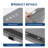 2-Zone Heating Food Mat 24"x15", Rollable Warming Mat with 6 Temp Settings & Timer for Meals-2141838763