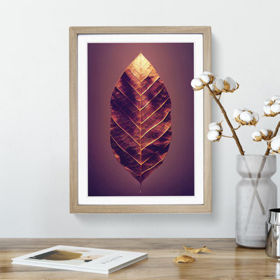 Royal Leaf - Single Picture Frame Print