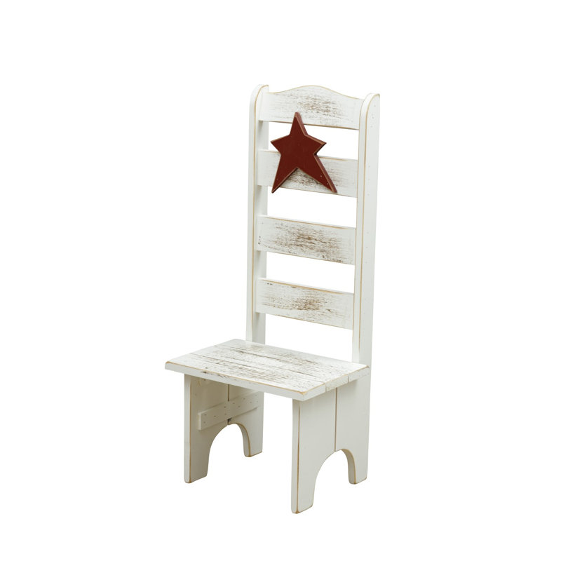Tabouret d'appoint Benino, Blanc antique / bourgogne