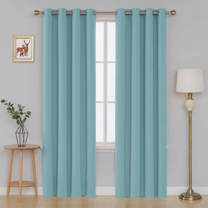 Makua Room Darkening Curtain Pair, Royal Blue, 52" W x 84" L