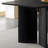 Black Solid Wood       Slab Dining Set-105274362