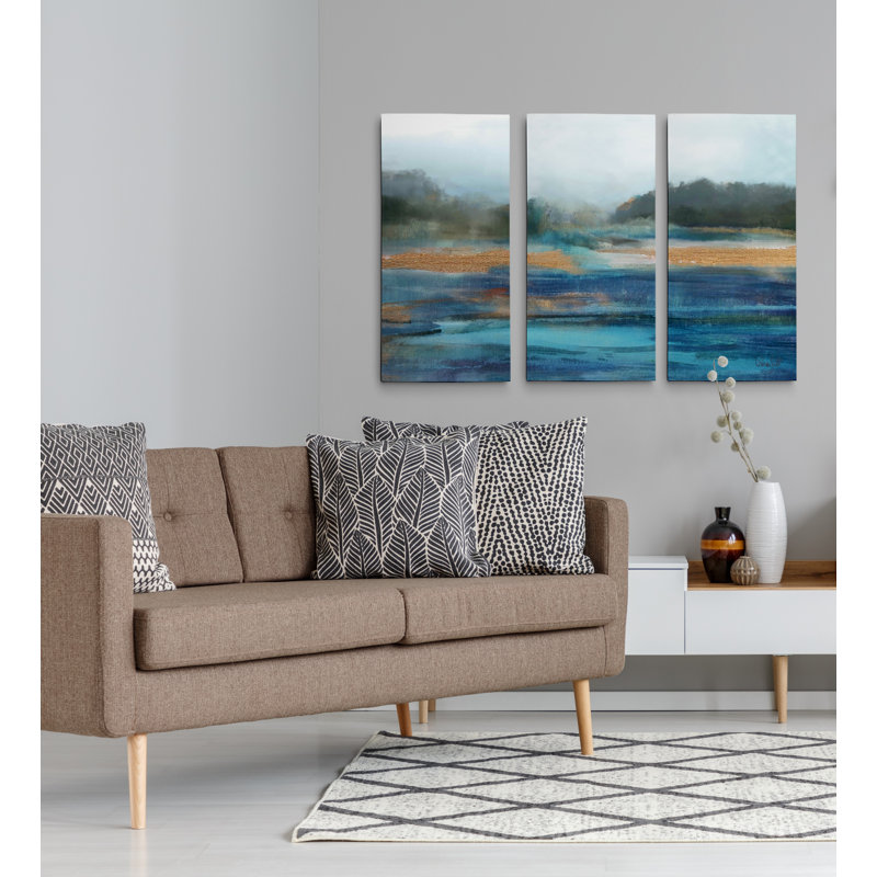 « cold spring », reproduction d’image multi-pièces de qualité supérieure sur toile, H 24 po x l 48 po x P 1,5 po