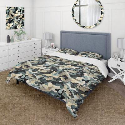Ensemble de housse de couette camouflage Industrial Fusion - Polyester microfibre
