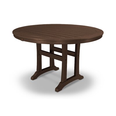 Nautical Trestle 48"" Round Dining Table -  POLYWOOD®, RT448-L1MA