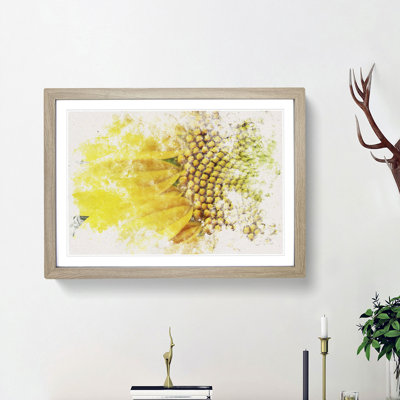 Petals of the Yellow Sunflower - Picture Frame Painting Print