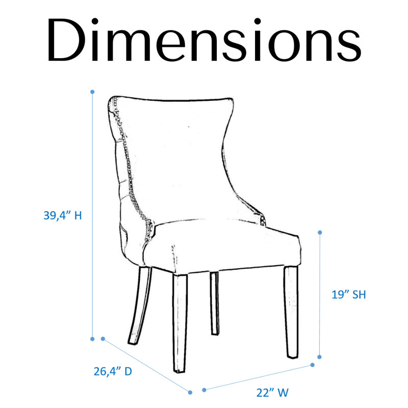 Dutes 22'' H Velvet Upholstered Side Chair, Gray