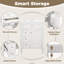 Meuble-lavabo 24 po avec lavabo supérieur, meuble-lavabo moderne avec 2 tiroirs et un tiroir basculant, meuble-lavabo simple-747352297