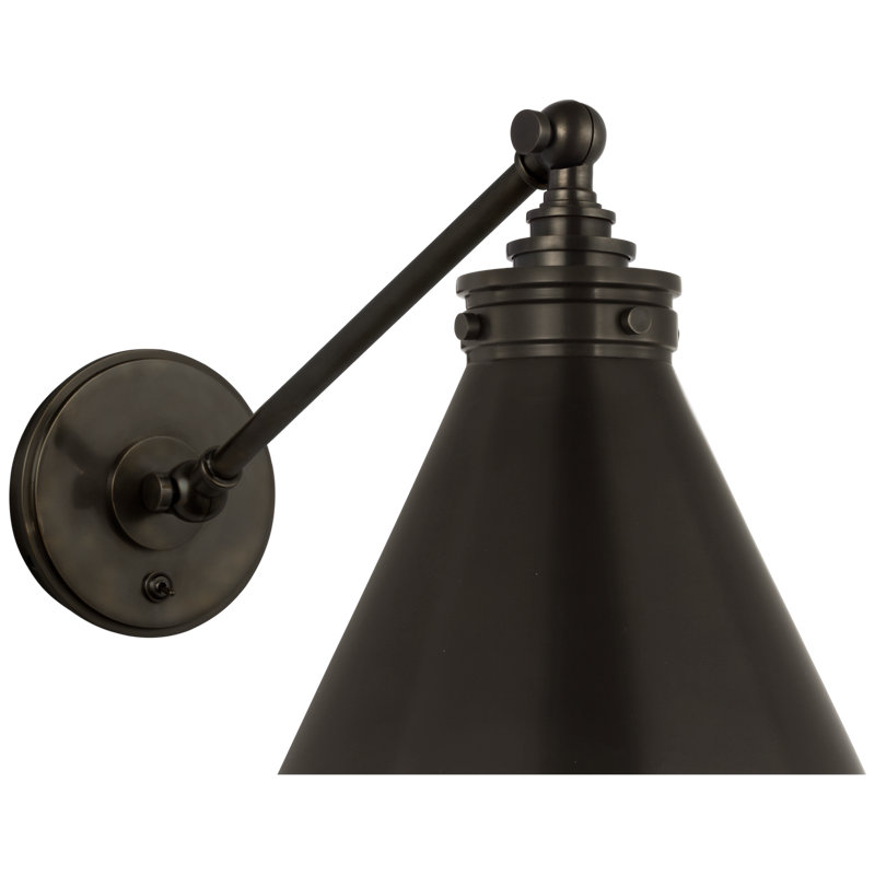 Parkington 1 - Light Armed Sconce, Bronze, Black