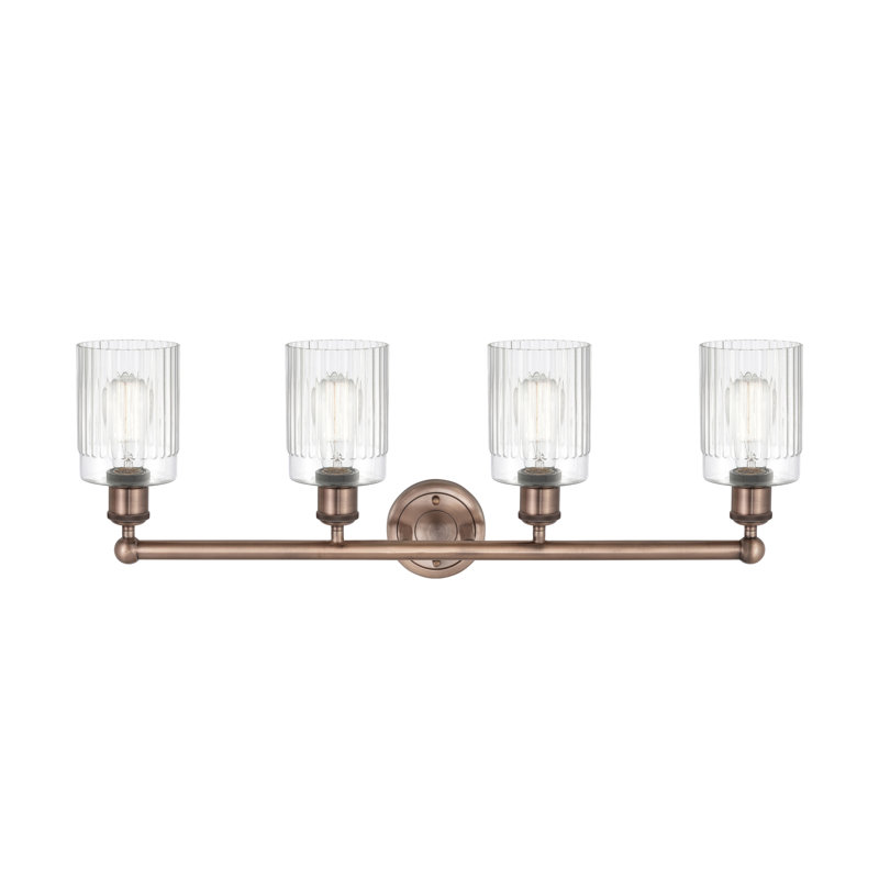 Kamena 4 - Light Dimmable Vanity Light, Clear, Antique Copper