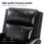 Fauteuil inclinable manuel en cuir véritable de 29,6 po Manning-506129068