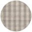 Tapis rond beige 8 po