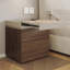 Table de chevet contemporaine à 4 tiroirs de 19,6 po de largeur avec compartiment de rangement, serrure NFC et serrure à clé-977393359