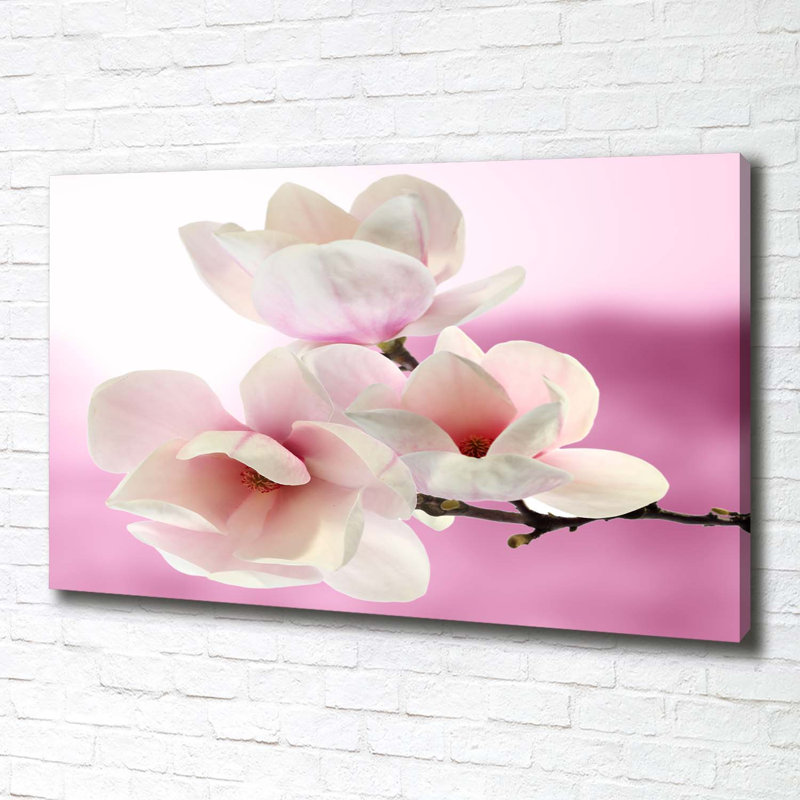 Magnolia 1 Piece Wall Art on Canvas