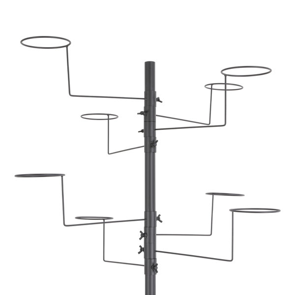 17 Stories Metal Hat Rack Rotating Hat Display Rack Black | Wayfair