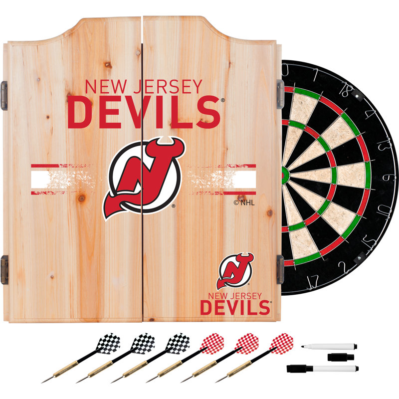 Ensemble de jeu de fléchettes NHL Logo, New Jersey Devils