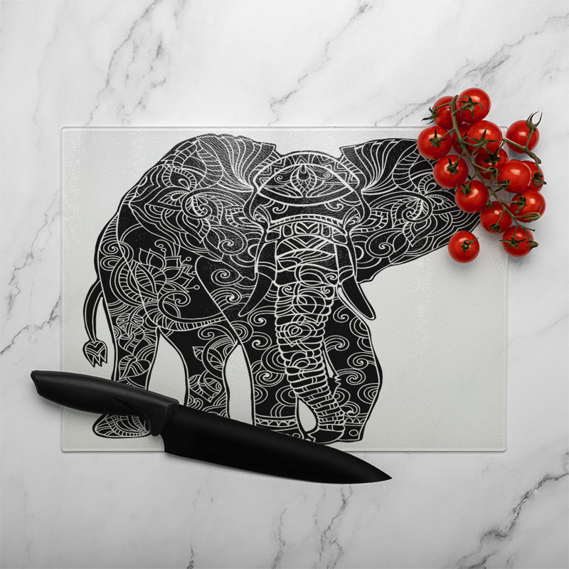 Glass Cutting Board, 40cm L x 28cm W