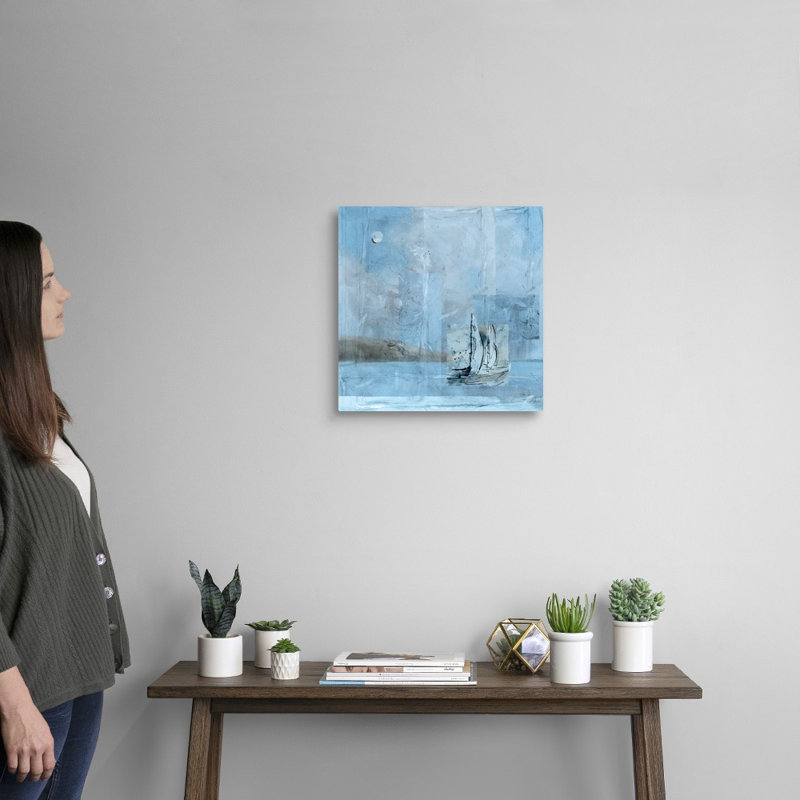 Reproduction d’art sur toile, "voiliers" par Marta Wiley, H 16 po x l 16 po x P 1,25 po, Toile tendue