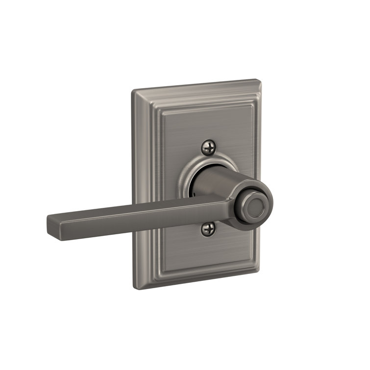 Latitude Lever with Addison Trim Bed and Bath Lock