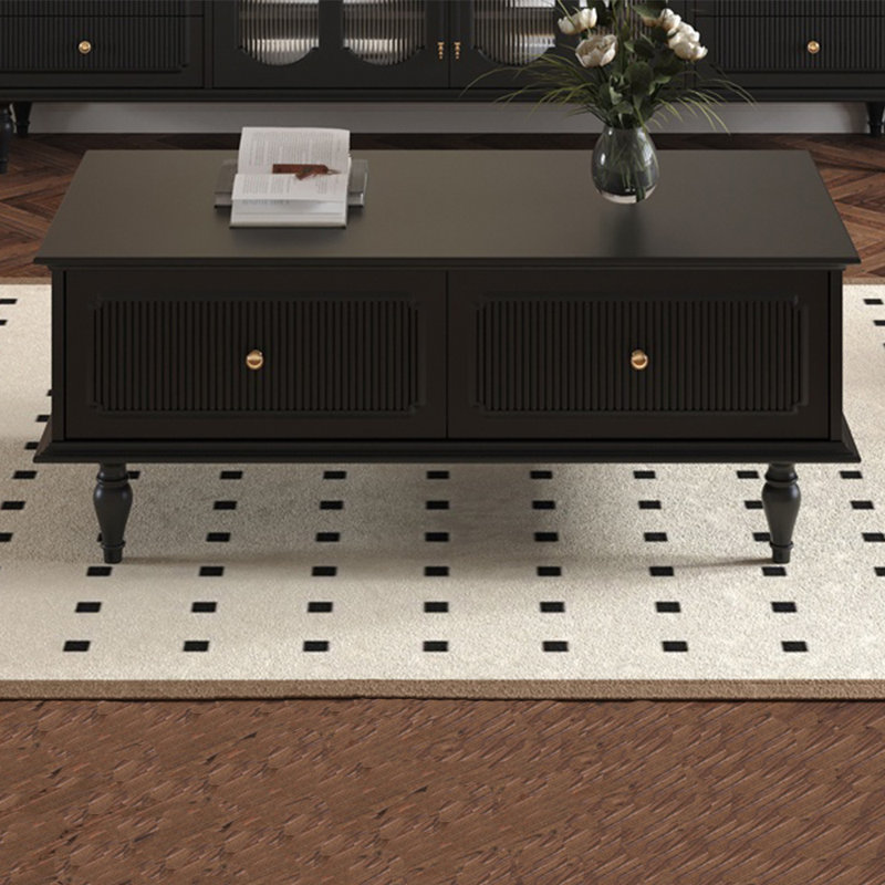 Table basse rétro noire