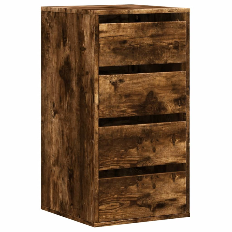 Staika Rectangle Accent Chest, Smoked Oak, 76cm H x 40cm W x 41cm D