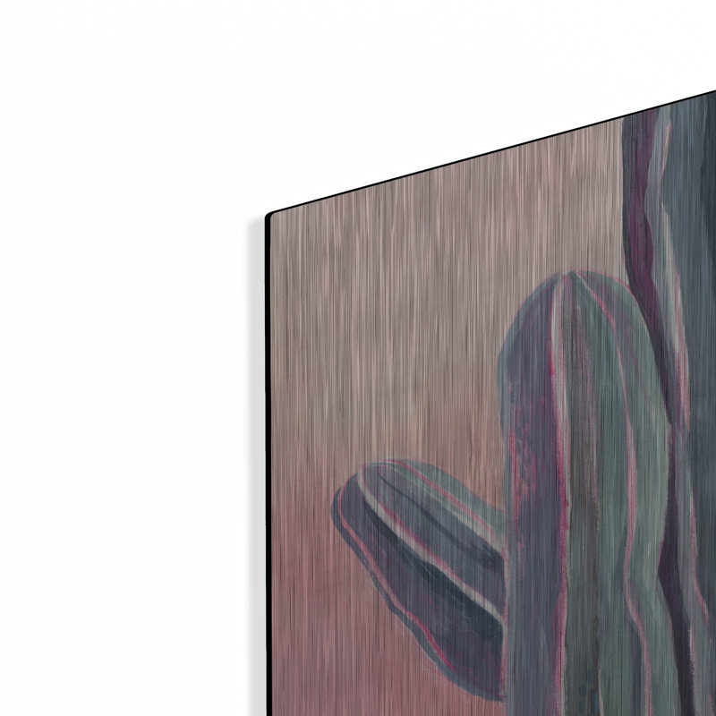 «Desert Dawn I» par Grace Popp, verre d'art mural en métal, 12 po x 16 po, H 36 po x l 24 po