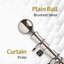 Waloo Premium-Quality Adjustable Plain Metal Curtain Rod for Heavy Room Darkening Panels (with Finials)-1057802738-1057802743
