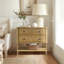 Commode d'appoint 2 tiroirs Naturel Voir ci-dessous