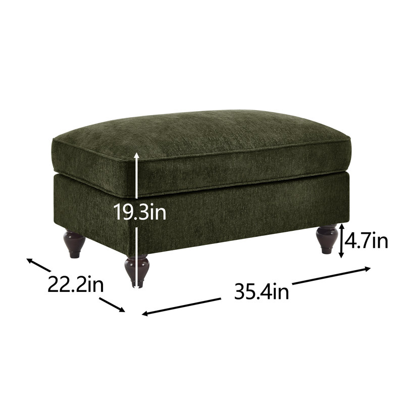 Ottoman Chenille , Green