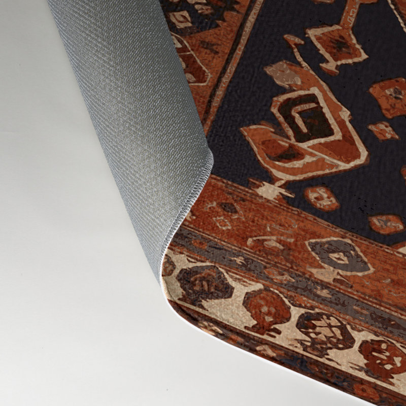 Tapis turc intérieur et extérieur brun, Rectangle 5 pi x 7 pi